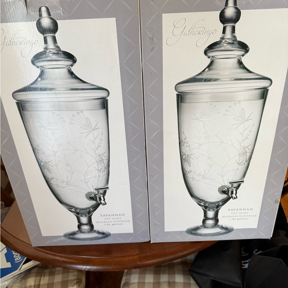Savannah Gray Glass Accent Vases